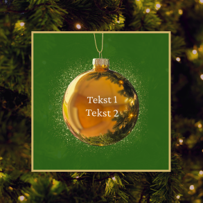 Julekugle med navn