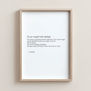 Du er noget helt s�rligt