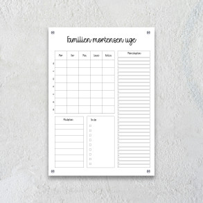 M�nedsplan - Villa