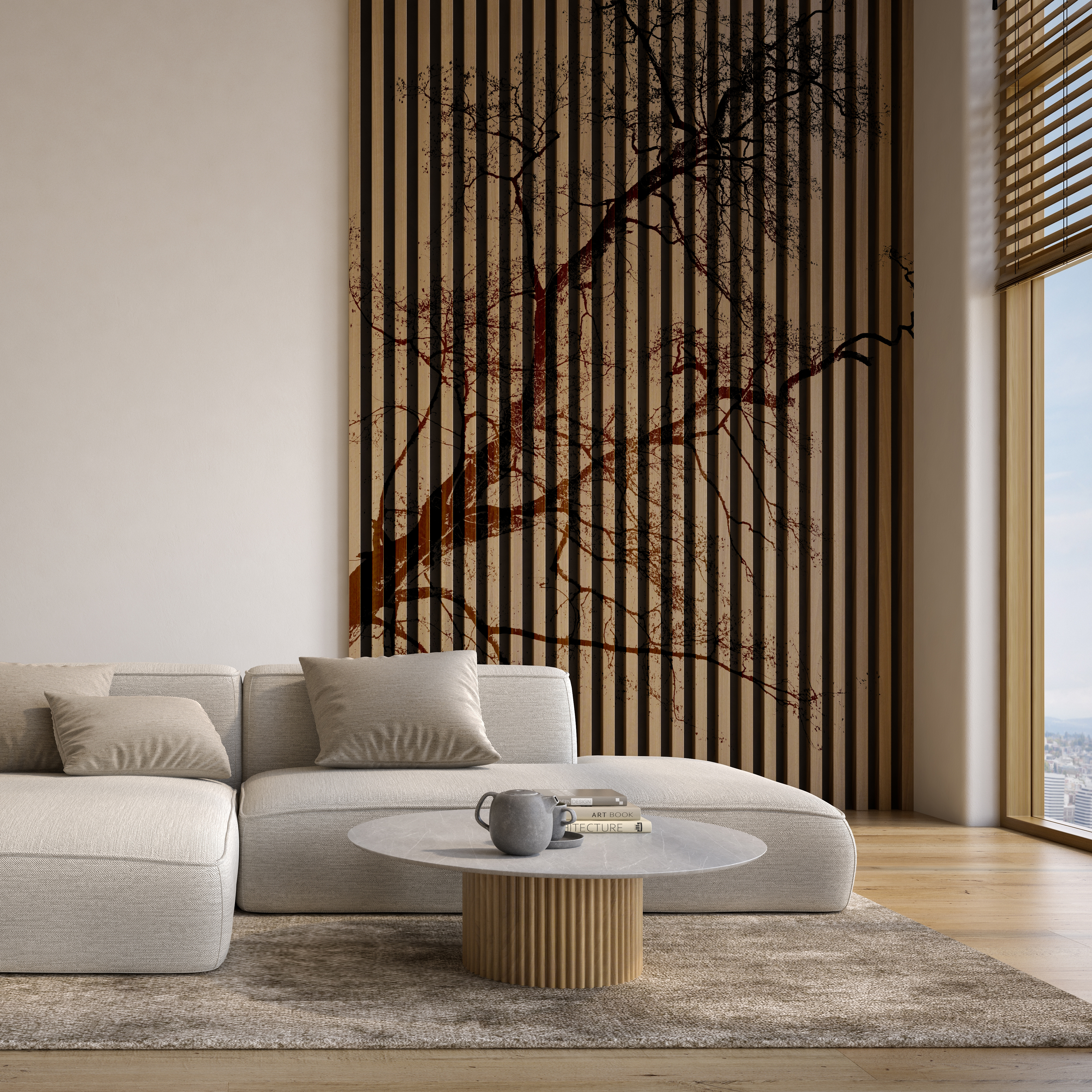 Akustikpanel med print 